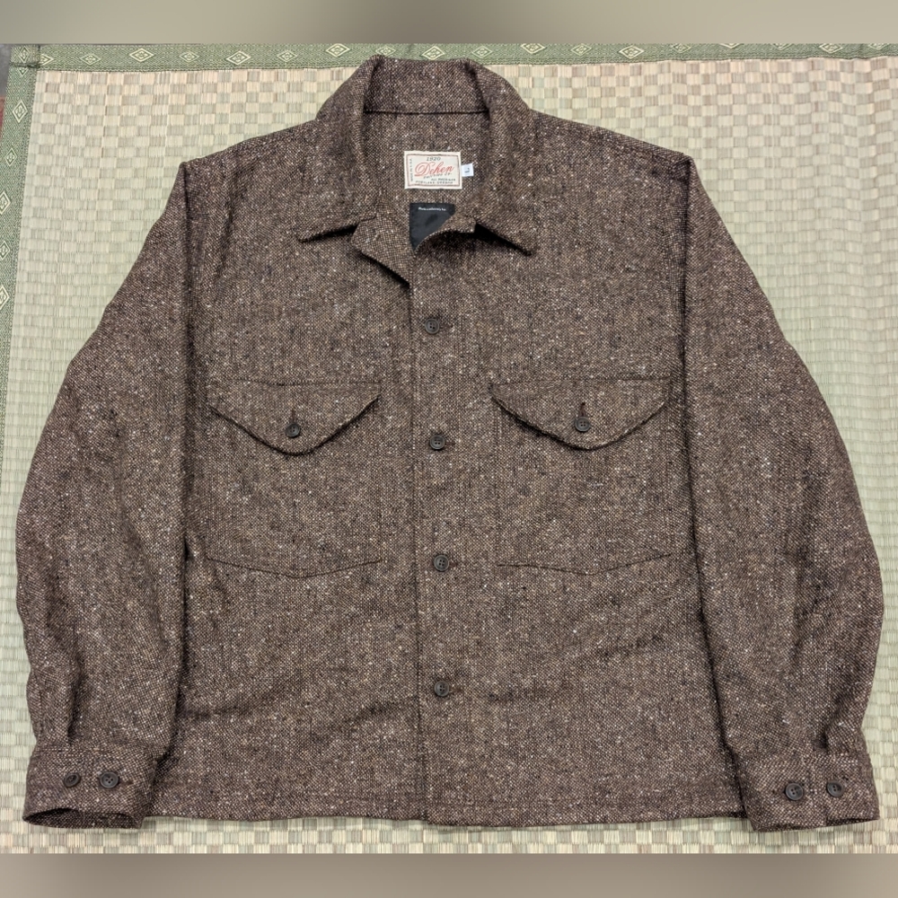 Dehen for 3Sixteen Skyline Overshirt 100% Wool Men's Size Large Made in USA